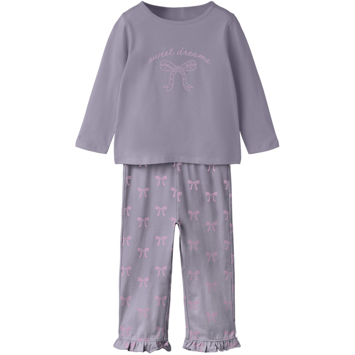 Name It Lavender Gray Nmfraniq Night Sæt Box