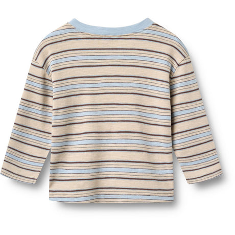 Wheat Multi Blue Stripe T-Shirt L/S Ebbe