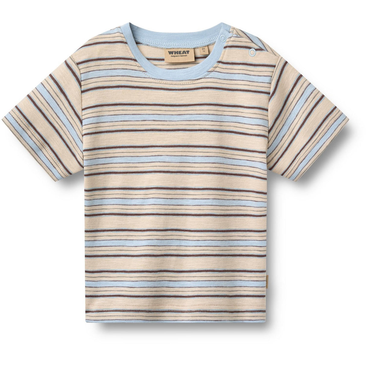 Wheat Multi Blue Stripe 2 T-Shirt S/S Fabian