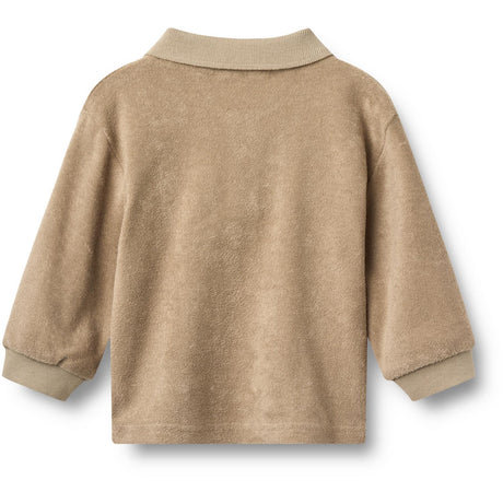 Wheat Sand Stone Terry Polo Skjorte L/S Theodor