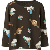 Name It Delicioso Nmfsoca Pippi Ls Top Lnoos Sky