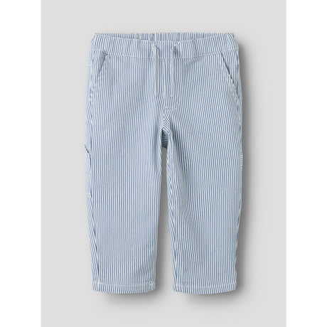 Name It White Moonlight Blue Nmmnola Tap Stripe Bukser Carp 2299-Yf