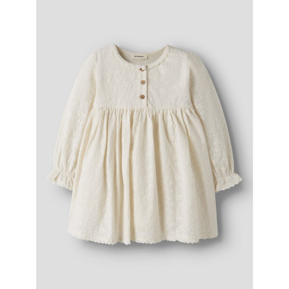 Lil'Atelier Turtledove Nmfrenna Ls Loose Kjole Lil