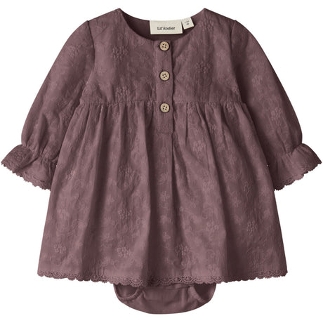 Lil'Atelier Rose Taupe Nbfrenna Ls Loose Body Kjole Lil