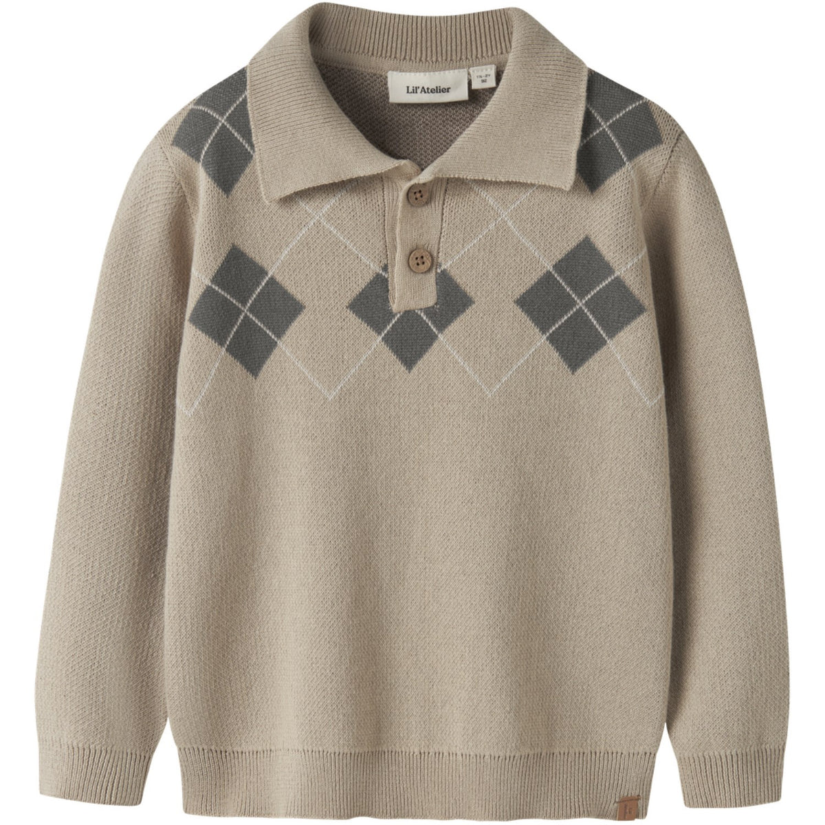 Lil'Atelier White Pepper Mulled Basil Nmmronan Ls Strik Polo Lil