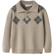 Lil'Atelier White Pepper Mulled Basil Nmmronan Ls Strik Polo Lil