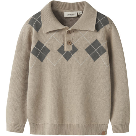 Lil'Atelier White Pepper Mulled Basil Nmmronan Ls Strik Polo Lil