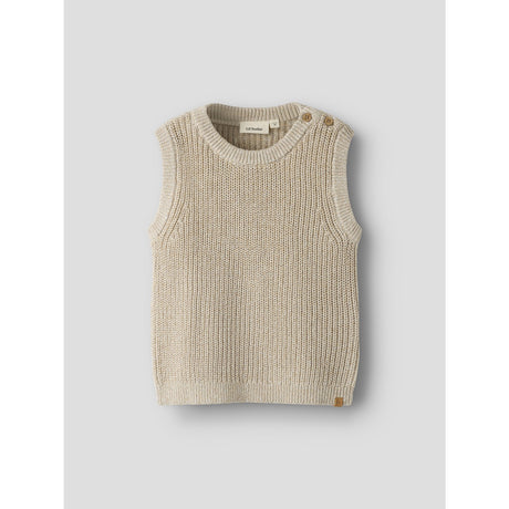 Lil'Atelier White Pepper Melange Nmmrokkos Strik Vest Lil