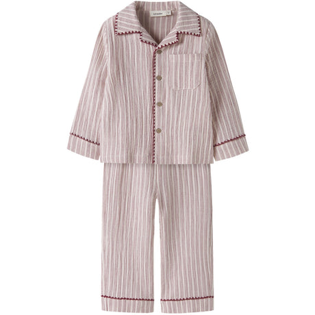 Lil'Atelier Turtledove Biking Red Nmnsage Nun Pyjamas Sæt Lil