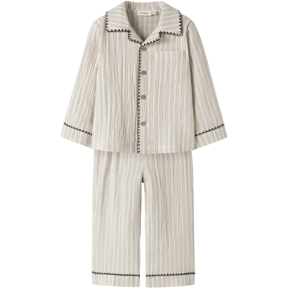 Lil'Atelier Turtledove Mulled Basil Nmnsage Nun Pyjamas Sæt Lil
