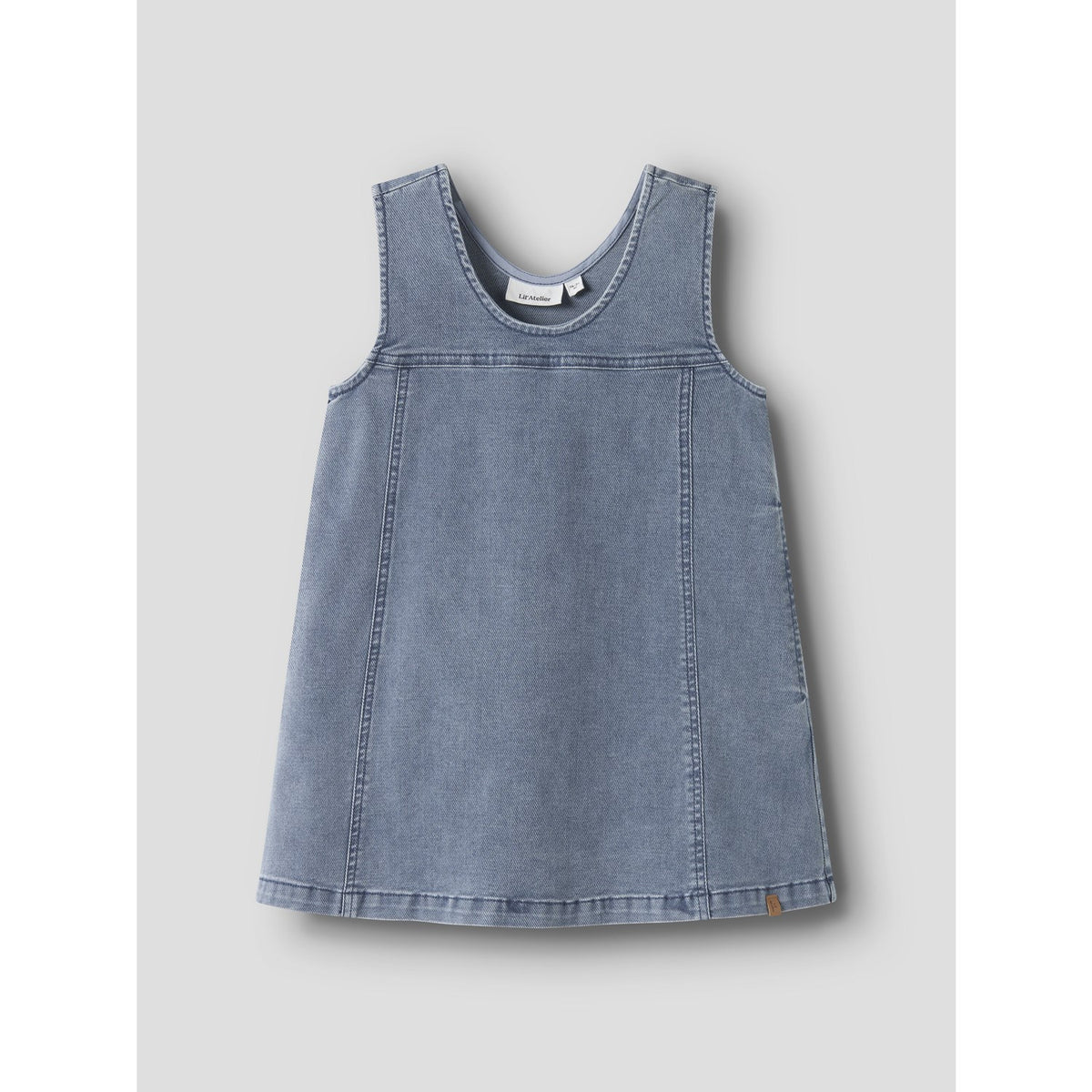 Lil'Atelier Medium Blue Denim Nmfdevas Dnm Spencer Kjole 6005-Es Lil