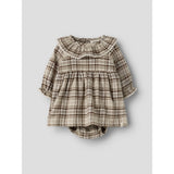 Lil'Atelier White Pepper Nbfrenrik Ls Loose Body Kjole Lil