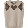 Lil'Atelier White Pepper Nmmronan Strik Vest Lil