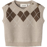 Lil'Atelier White Pepper Nbmronan Strik Vest Lil