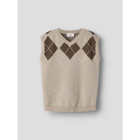 Lil'Atelier White Pepper Nmmronan Strik Vest Lil