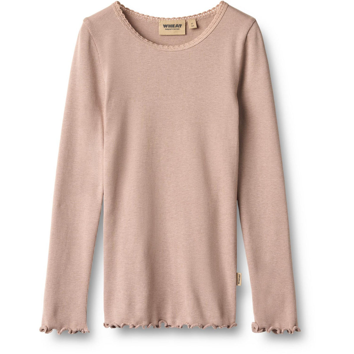 Wheat Dry Rose Rib Bluse Reese