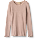 Wheat Dry Rose Rib Bluse Reese