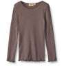 Wheat Plum Truffle Rib Bluse Reese