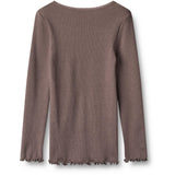 Wheat Plum Truffle Rib Bluse Reese