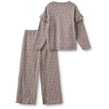 Wheat Purple Plum Paisley Sæt T-Shirt & Trousers Belinda