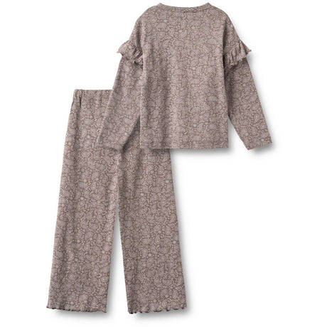 Wheat Purple Plum Paisley Sæt T-Shirt & Trousers Belinda