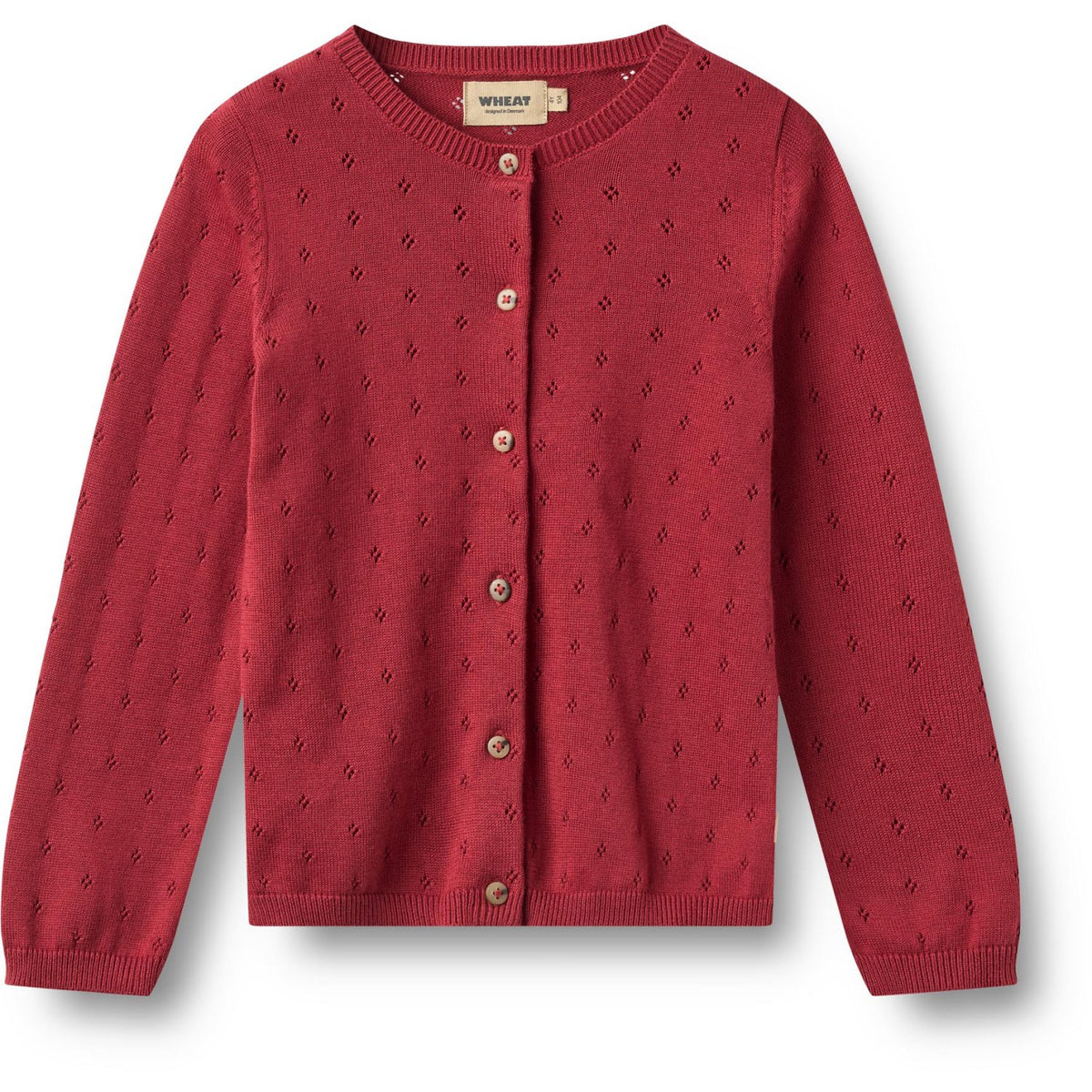 Wheat Red Cherry Strik Cardigan Maia