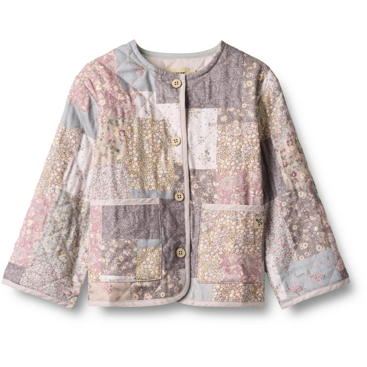 Wheat Patchwork Flowers Quilt Jakke Ima