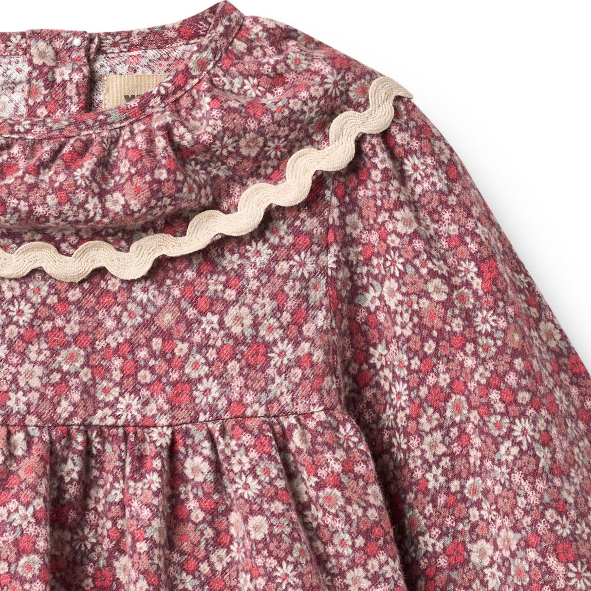 Wheat Grape Flowers Kjole L/S Krave Elvira