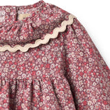 Wheat Grape Flowers Kjole L/S Krave Elvira