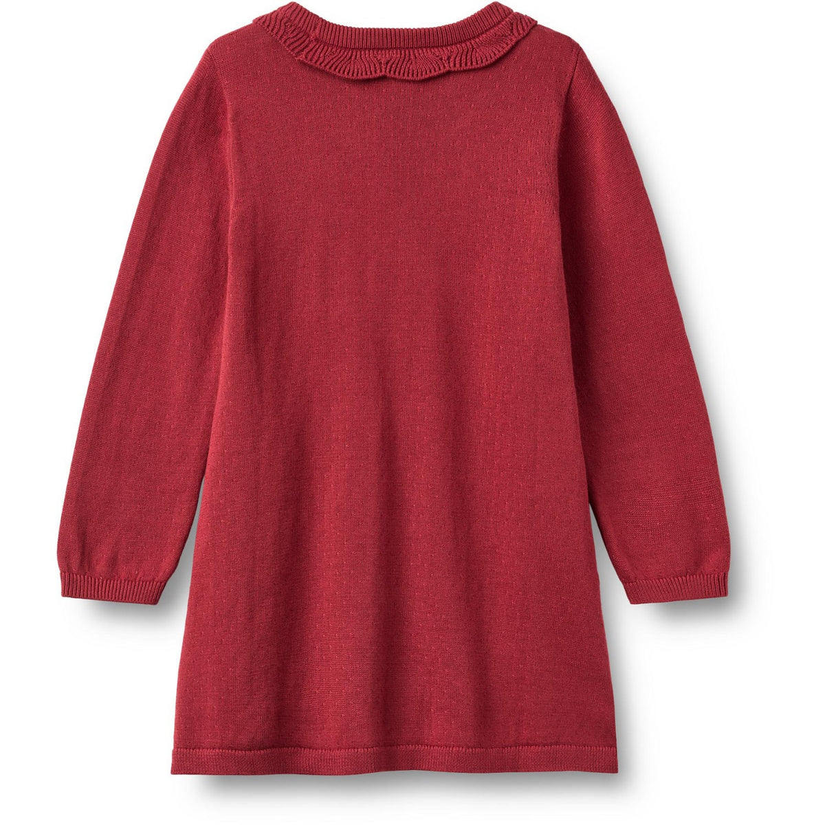 Wheat Red Cherry Strik Kjole L/S Nannie