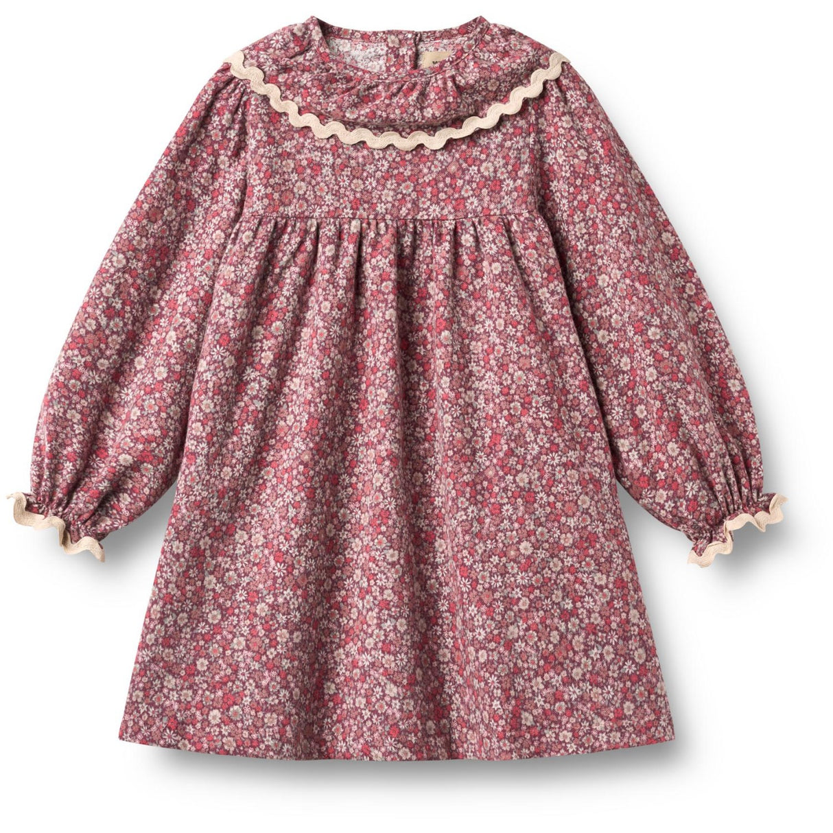 Wheat Grape Flowers Kjole L/S Krave Elvira