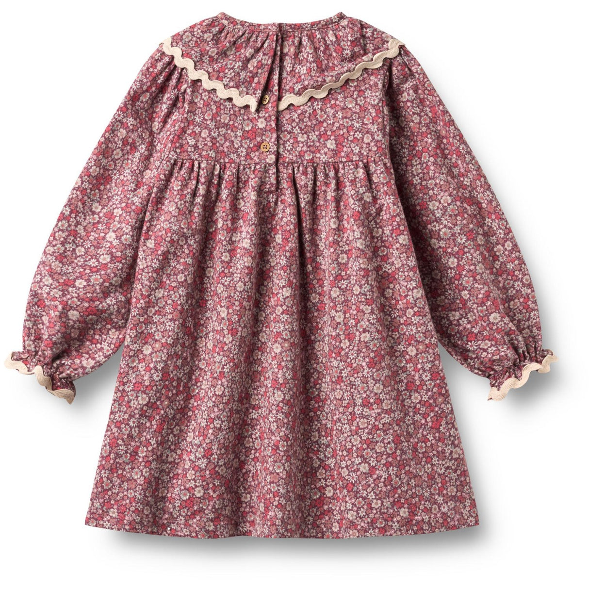 Wheat Grape Flowers Kjole L/S Krave Elvira