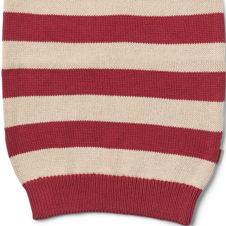Wheat Red Christmas Stripe Strikket Christmas Hue