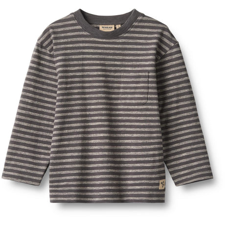 Wheat Dark Charcoal Stripe Bluse Ross