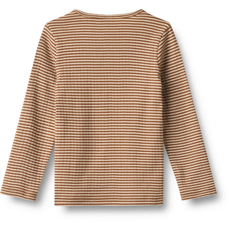 Wheat Warm Hazel Stripe Bluse Stig