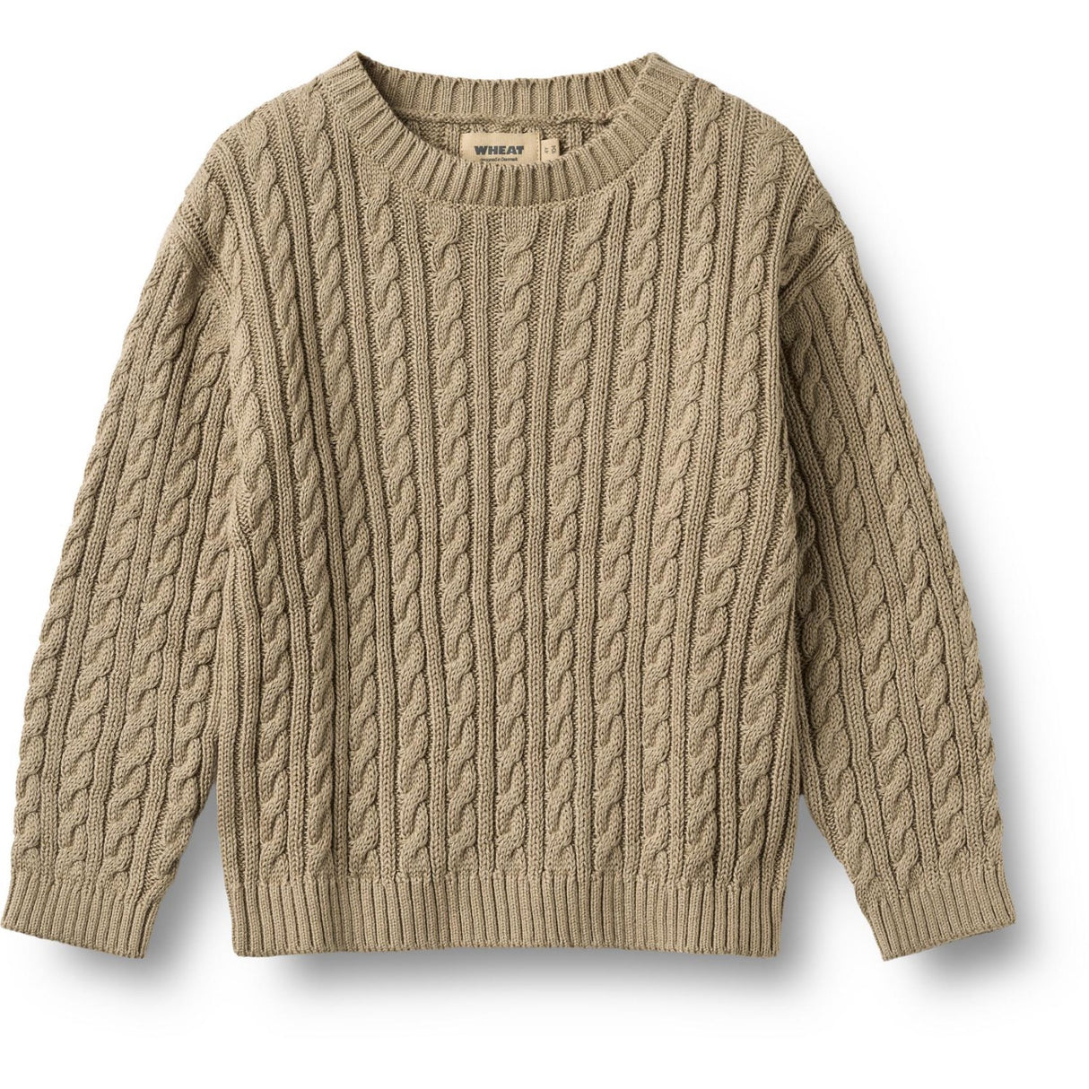 Wheat Gravel Strik Pullover L/S Oliver