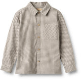 Wheat Greybrown Check Skjorte L/S Oscar