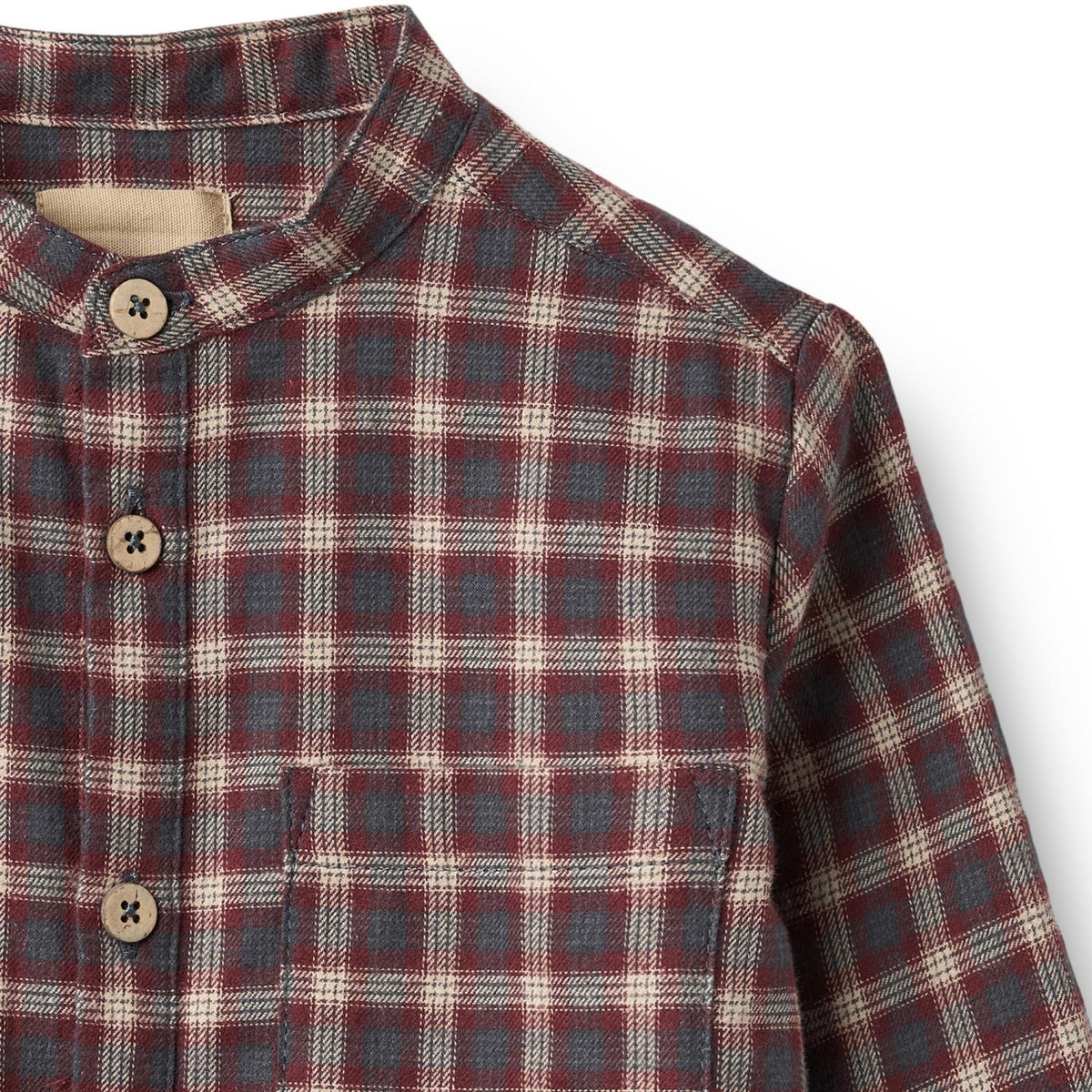 Wheat Blue Holiday Check Skjorte L/S Willum