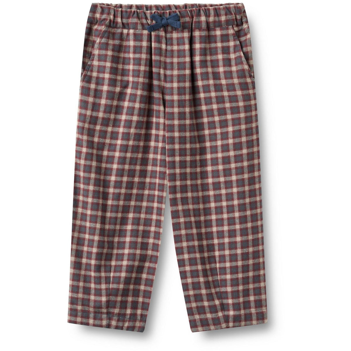 Wheat Blue Holiday Check Trousers Dart Sasha