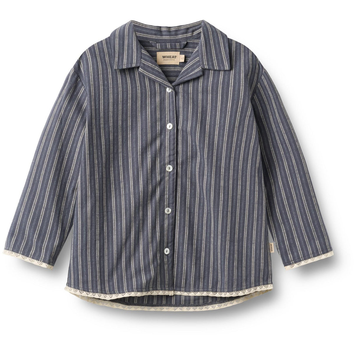 Wheat Blue Holiday Stripe Pyjamas Fie