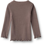 Wheat Plum Truffle Rib Bluse Reese