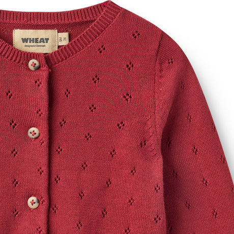 Wheat Red Cherry Strik Cardigan Maia