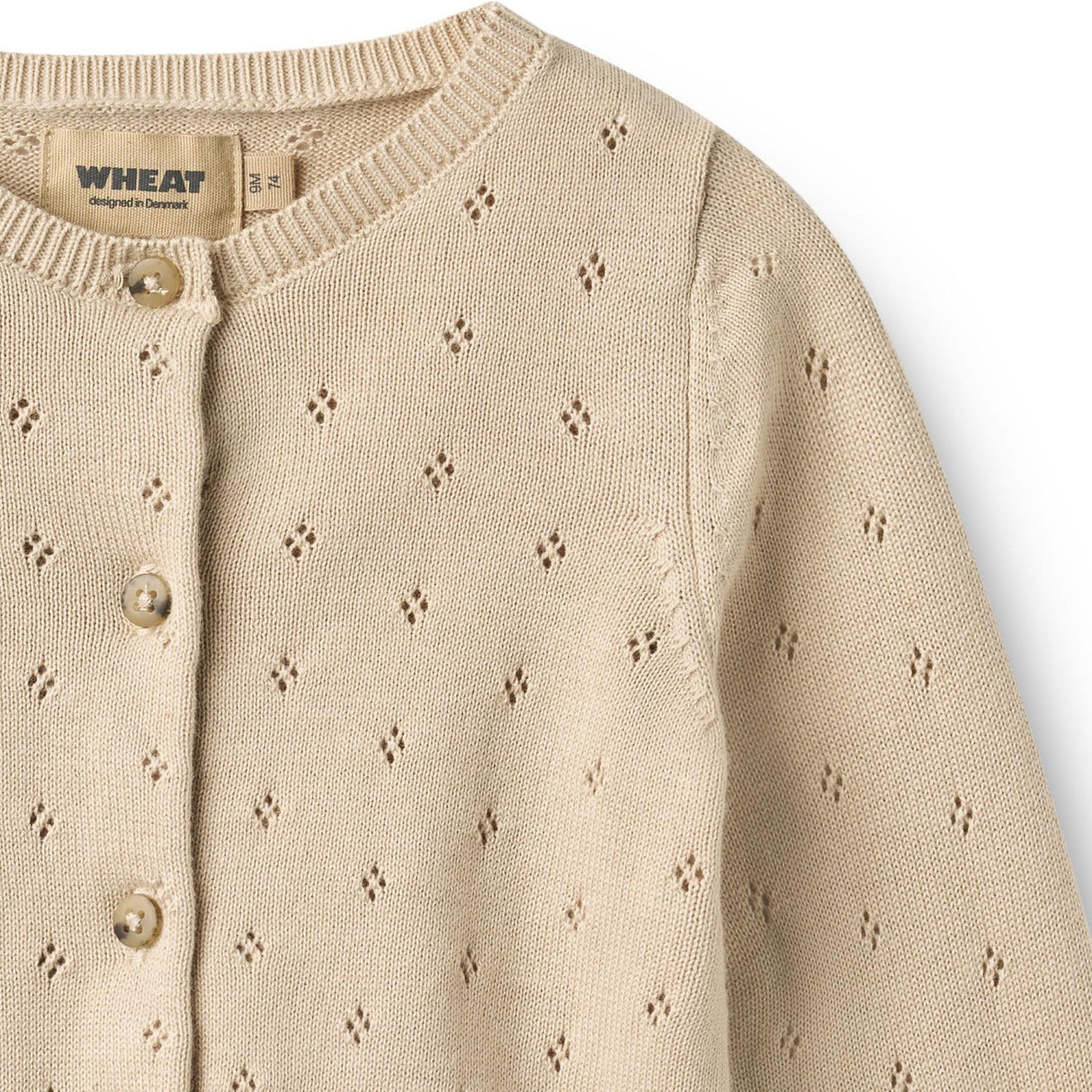 Wheat Offwhite Strik Cardigan Maia