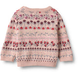Wheat Dim Rose Jacquard Pullover Mikmak