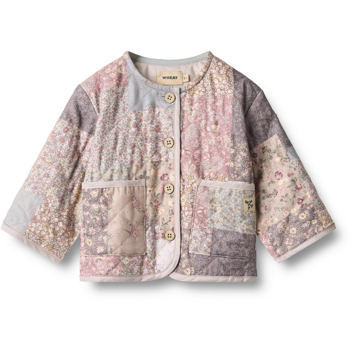 Wheat Patchwork Flowers Quilt Jakke Ima