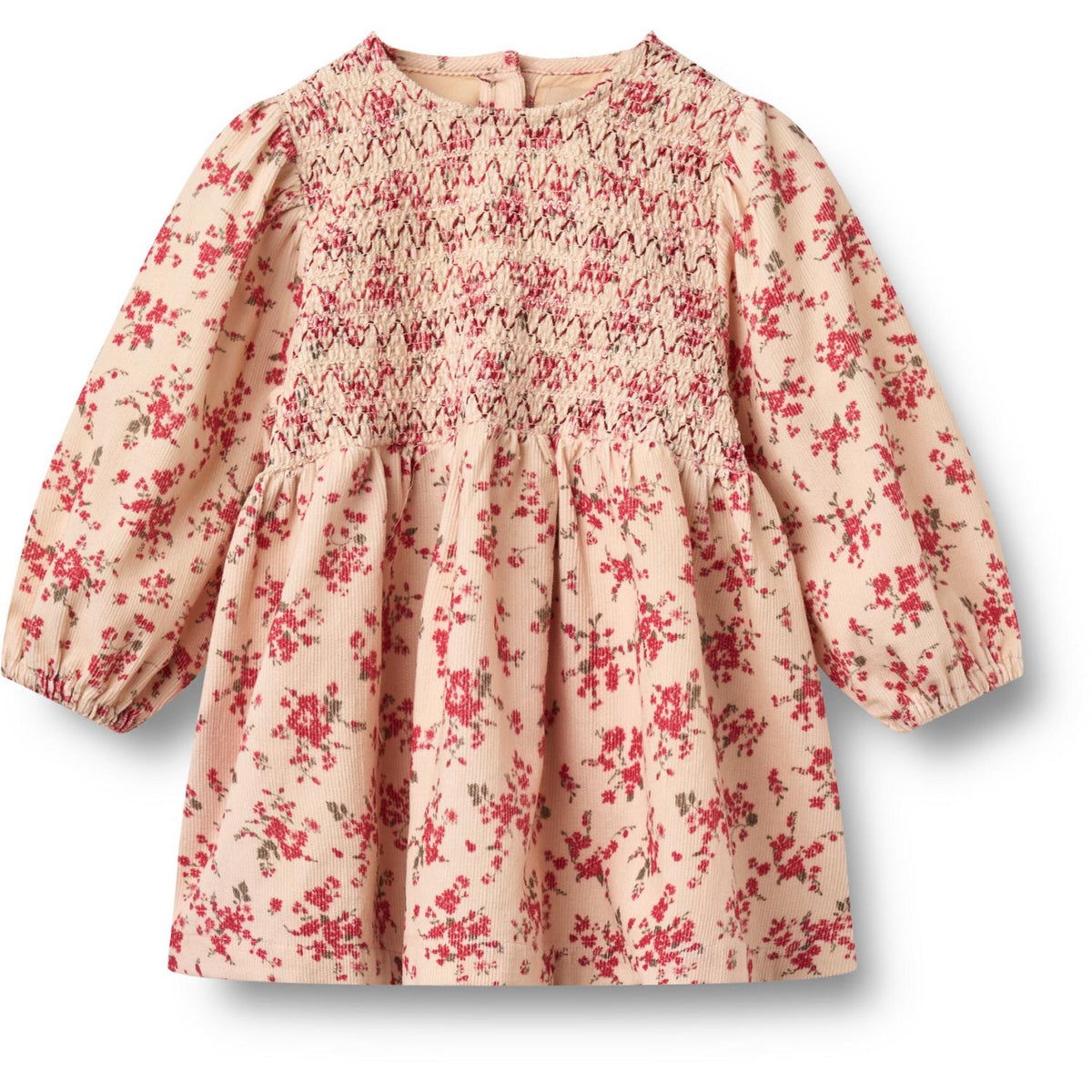 Wheat Almond Peach Flowers Kjole L/S Sylvia
