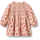 Wheat Almond Peach Flowers Kjole L/S Sylvia