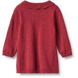 Wheat Red Cherry Strik Kjole L/S Nannie