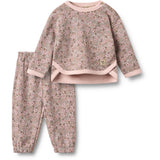 Wheat Rose Brown Flowers Sæt Sweatshirt & Trousers Emery