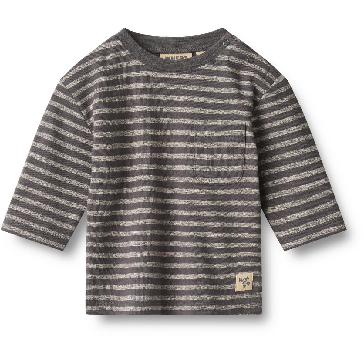 Wheat Dark Charcoal Stripe Bluse Ross